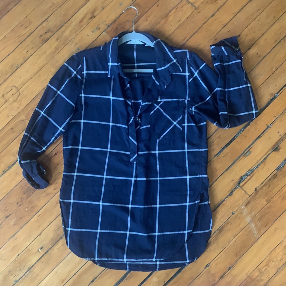 Navy Athleta Cotton Tunic Small